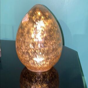 Glass Egg Decoration with light